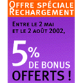 5 % de bonus offerts sur Carte Nomad 5 % de bonus offerts sur Carte Nomad
