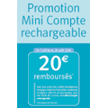Bouygues T�l�com : 20 � rembours�s sur Mini Compte Rechargeable