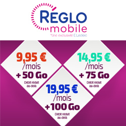 E.Leclerc lance 3 nouveaux forfaits dans sa gamme Réglo Mobile E.Leclerc lance 3 nouveaux forfaits dans sa gamme Réglo Mobile