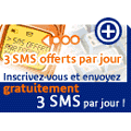 Envoyez 3 SMS gratuits par jour !