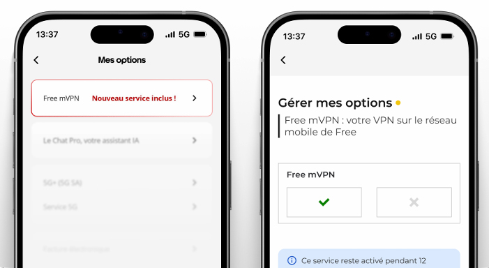 Free bouscule le marché mobile en intégrant un VPN gratuit et natif dans ses forfaits 4G/5G Free bouscule le marché mobile en intégrant un VPN gratuit et natif dans ses forfaits 4G/5G