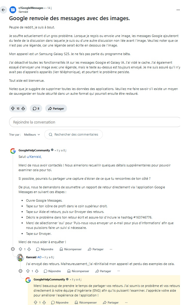 Google Messages déraille : vos anciens SMS peuvent être envoyés au mauvais contact Google Messages déraille : vos anciens SMS peuvent être envoyés au mauvais contact