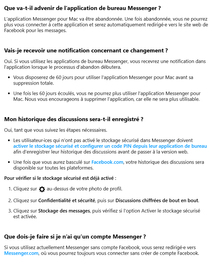 Meta dit adieu à l'application Messenger : place au tout-web Meta dit adieu à l'application Messenger : une page se tourne pour les utilisateurs