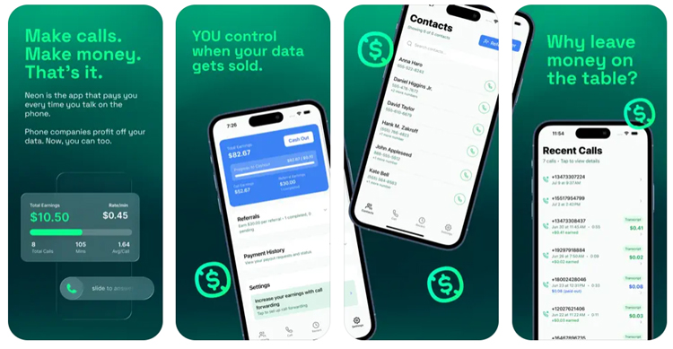 Neon Mobile : l'application qui payait ses utilisateurs pour enregistrer leurs appels, avant d'être brutalement désactivée Neon Mobile : l'application qui payait ses utilisateurs pour enregistrer leurs appels, avant d'être brutalement désactivée