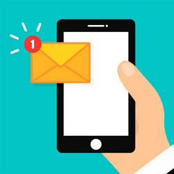 Presque la moitié des SMS envoyés sont des SMS de notification Presque la moitié des SMS envoyés sont des SMS de notification
